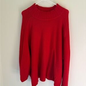 Ava & Viv Vibrant Red Turtleneck Sweater